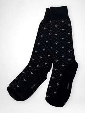 Disney Parks Mens Black Dress Socks  ºoº MICKEY MOUSE  EARS ºoº  Diamond Pattern
